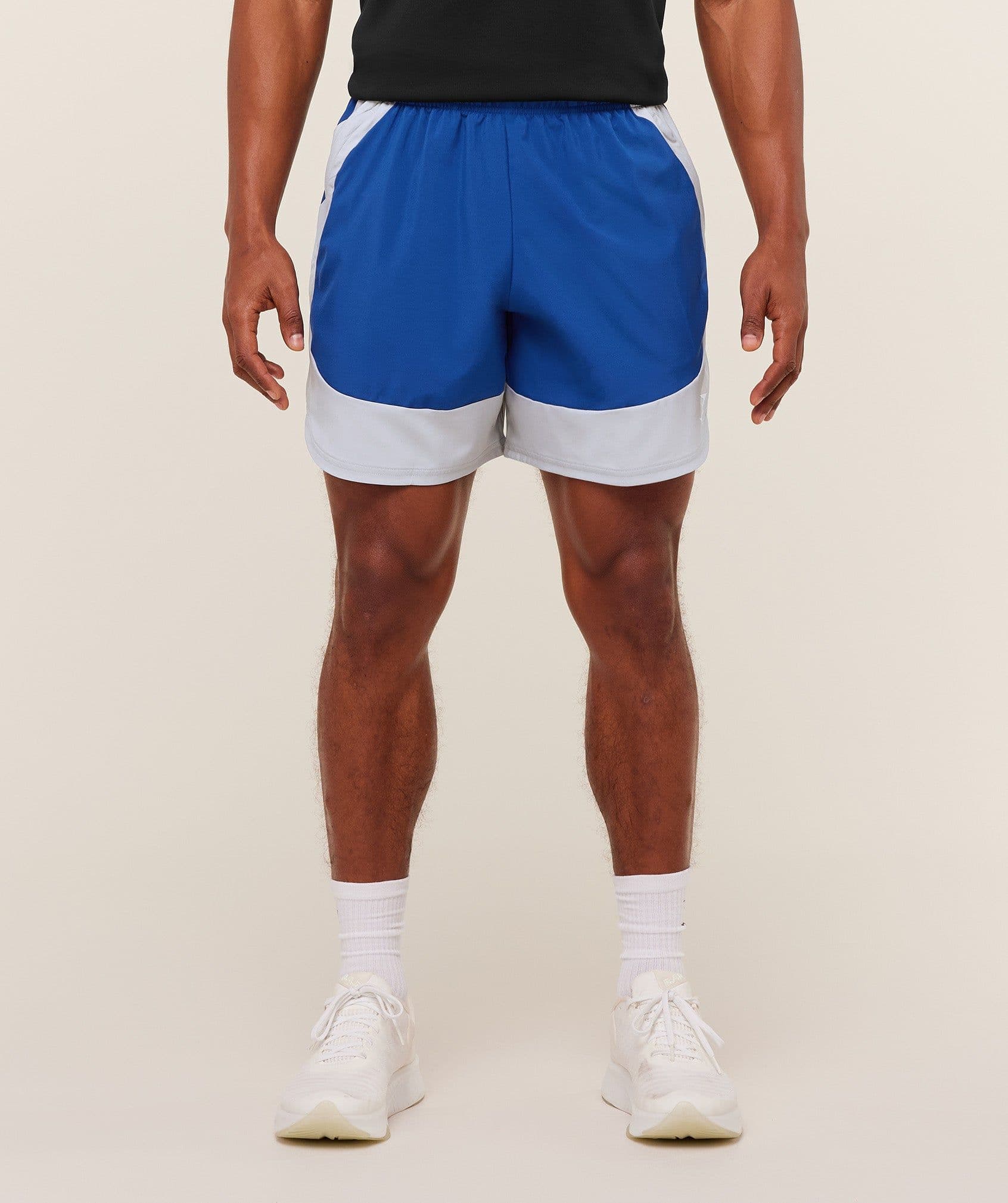 Gymshark Sport 25 Block 7" Shorts - Heavy Blue/Iron Blue