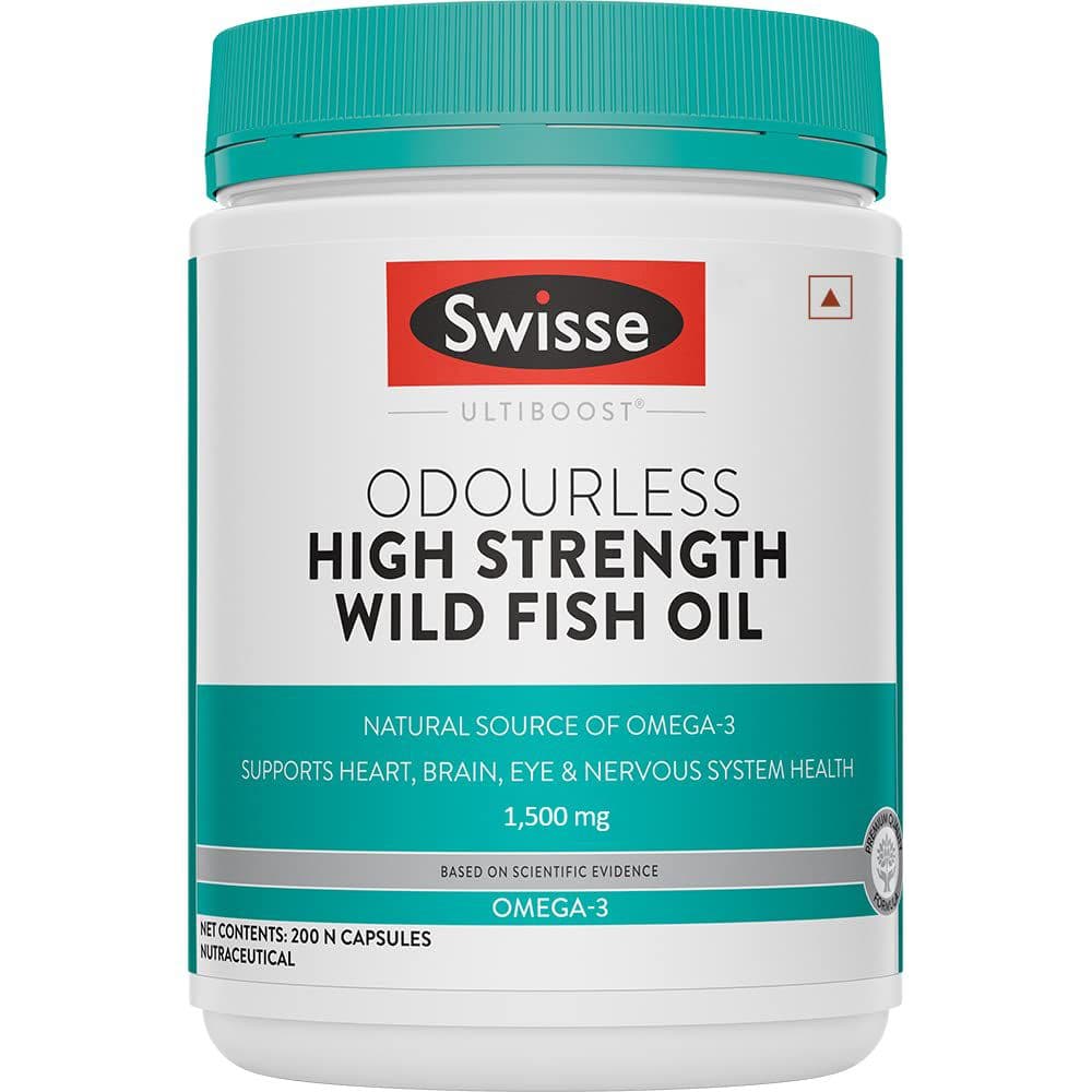Swisse Ultiboost Odourless Wild Fish Oil, 200 Capsules