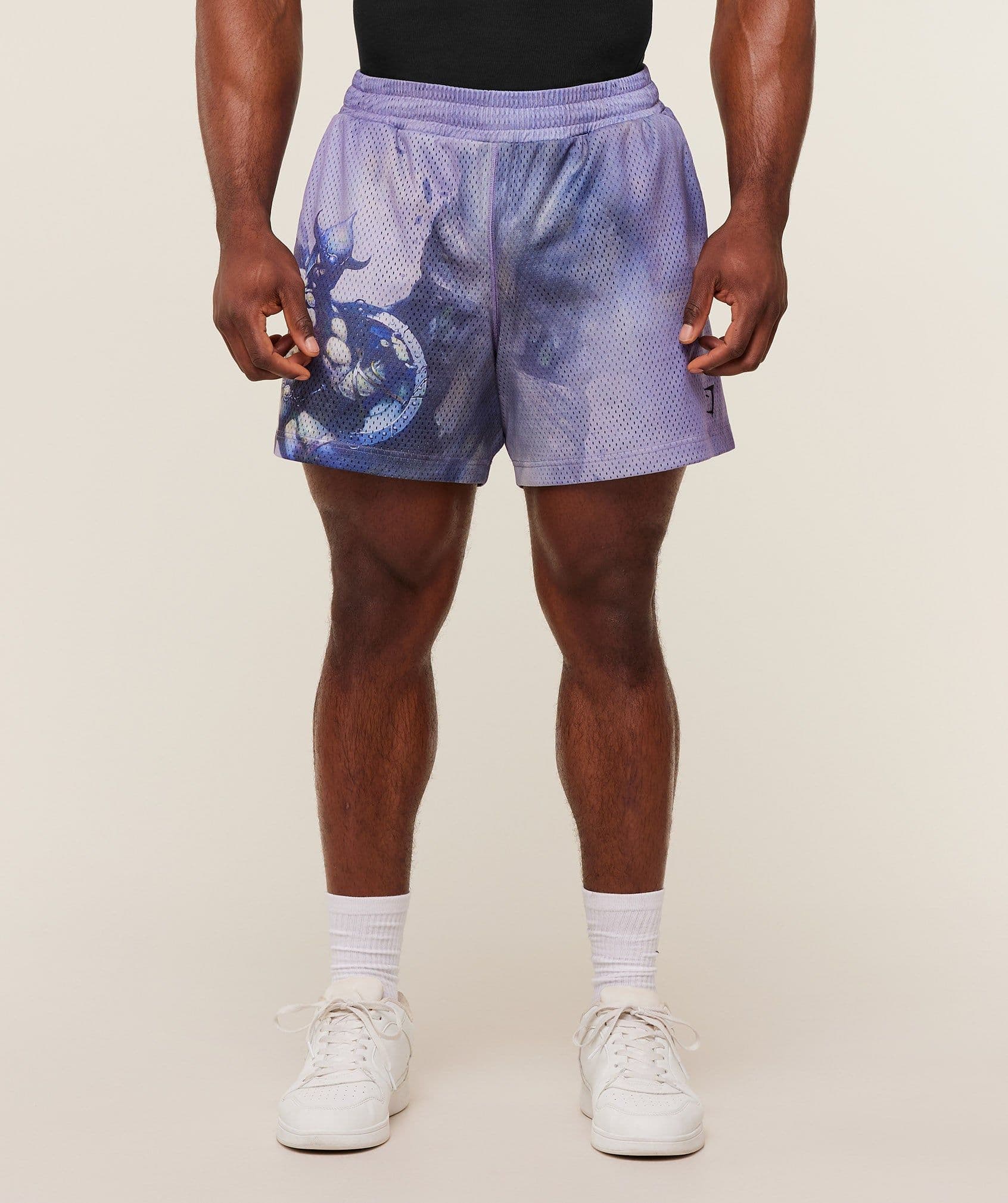 Gymshark Power x Frazetta Graphic Shorts - Steady Purple