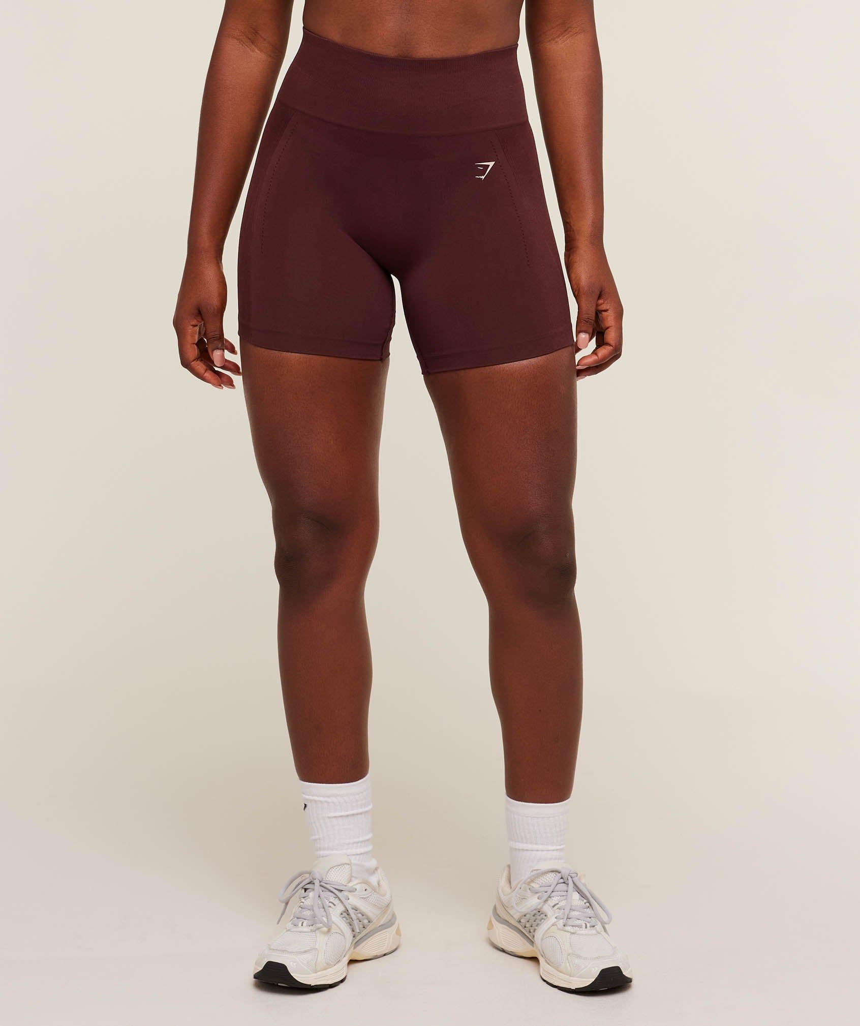 Gymshark Energise Seamless Shorts - Rich Maroon