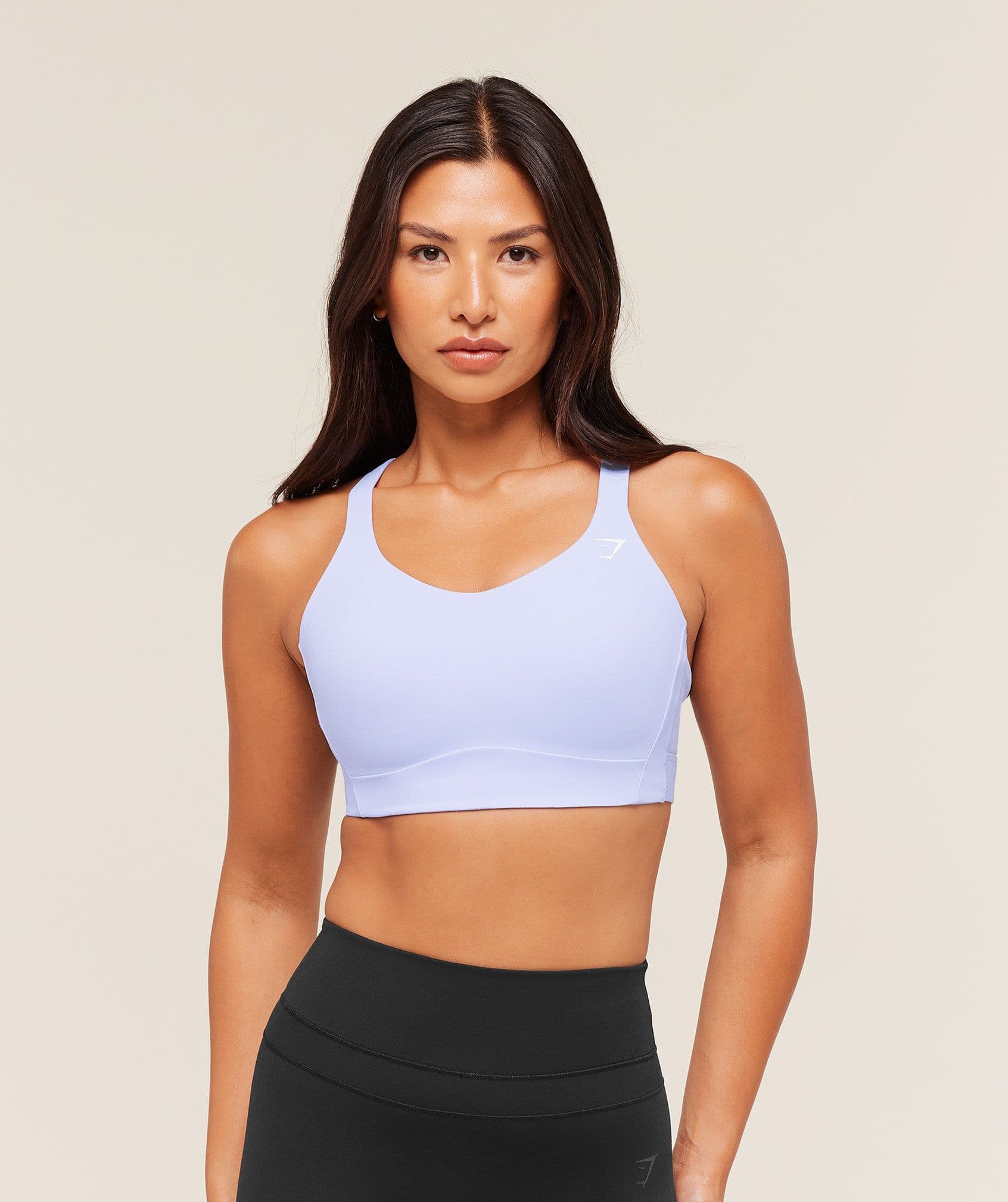 Gymshark Crossover Strap High Support Sports Bra - Peri Blue