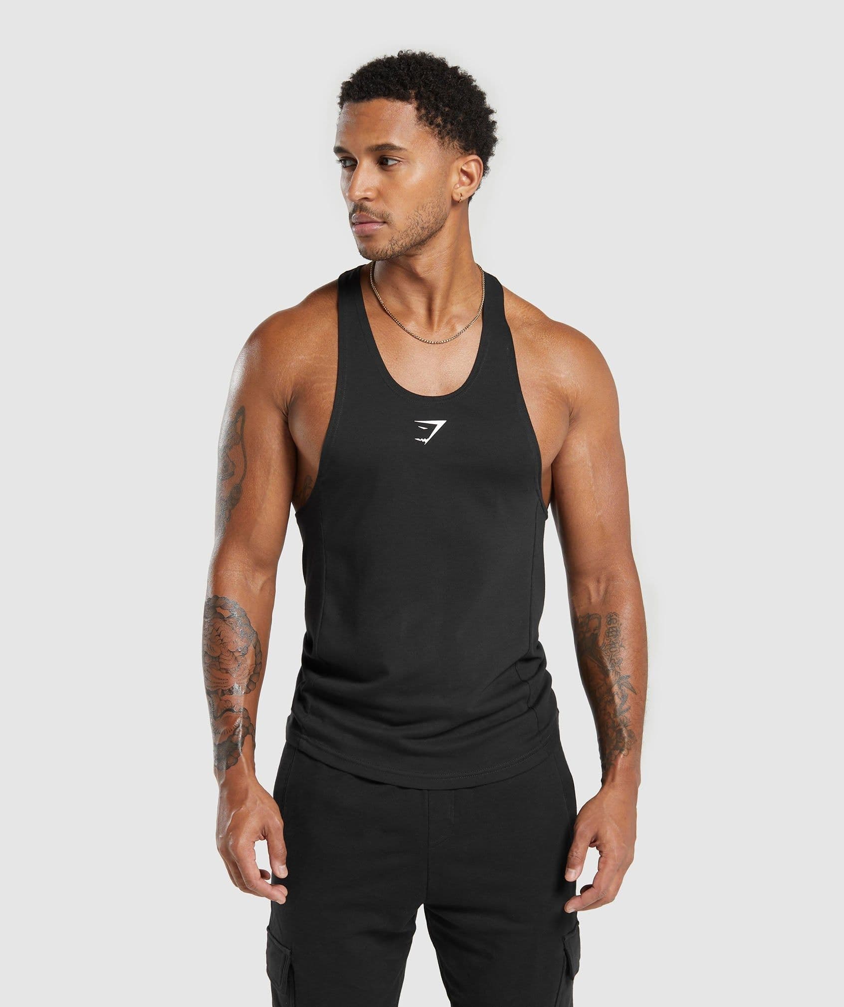 Gymshark React Stringer - Black