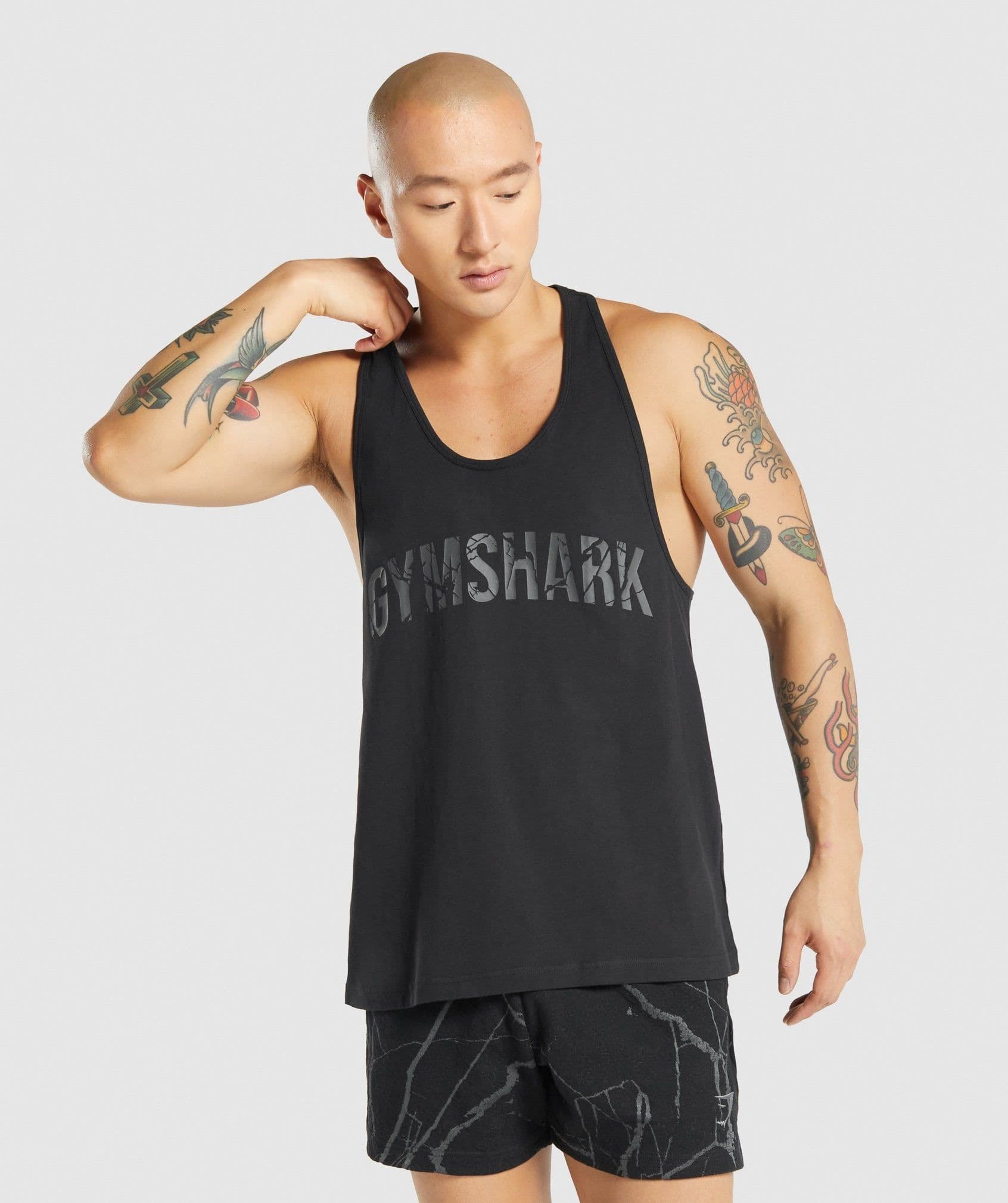 Gymshark Power Stringer - Black